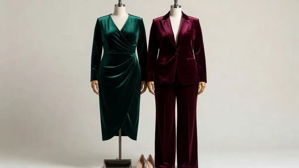Aksamit w odświętnych stylizacjach plus size